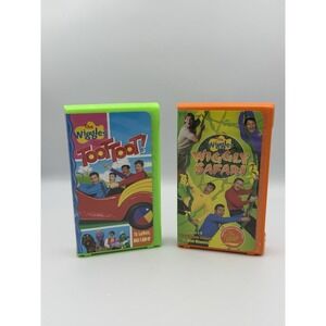 The Wiggles VHS Lot Toot Toot & Wiggly Safari Steve Irwin Kids 90s Y2K